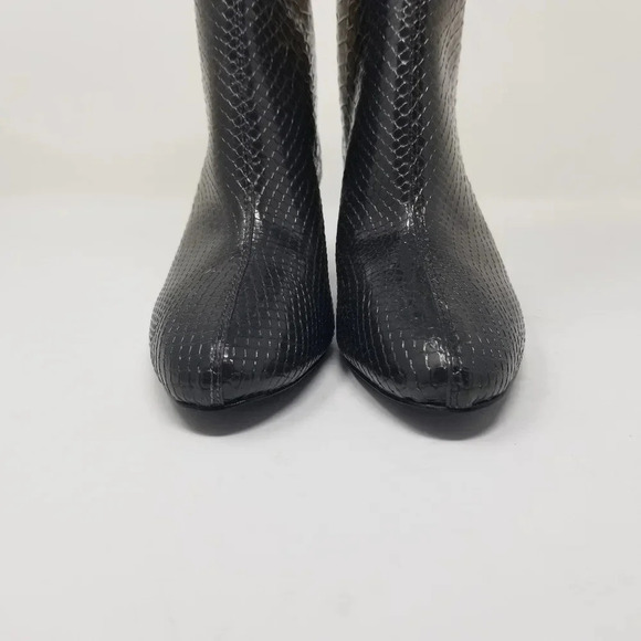 Charles & Keith Snake Print See-Through Boots 37 - Picture 9 of 13